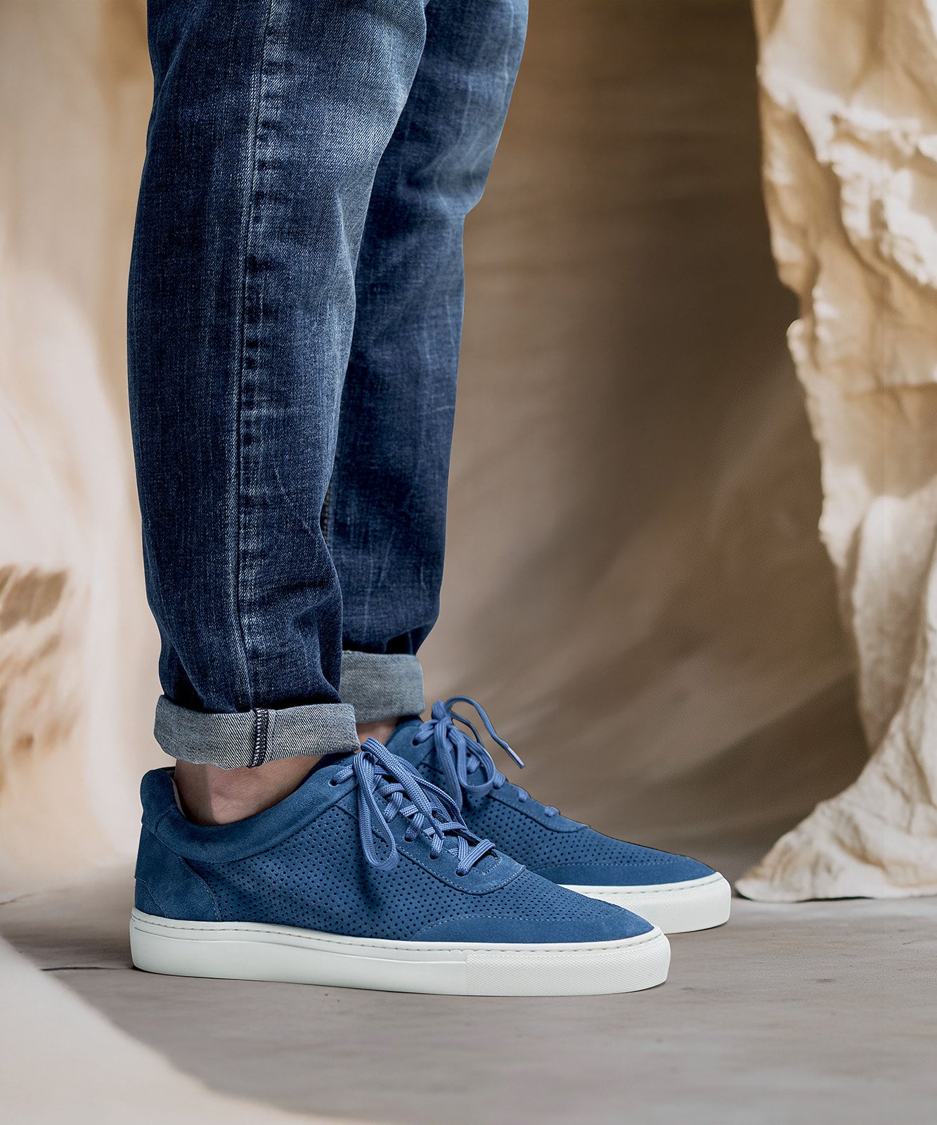Court Azure Blue Breathable Sneaker – North-89